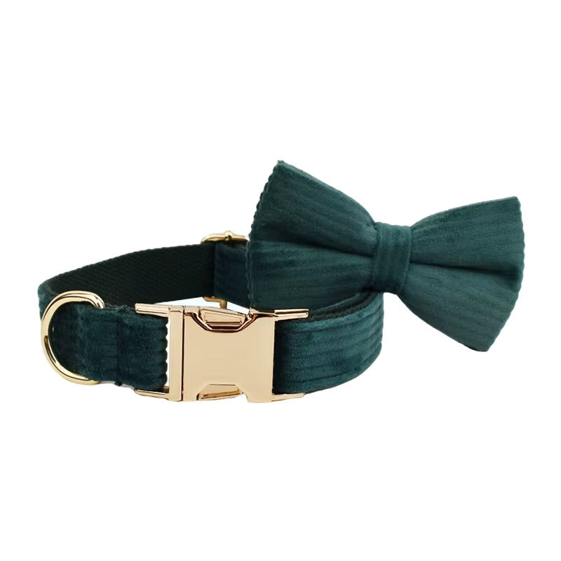 Personalized Dark Green Corduroy Classic Set