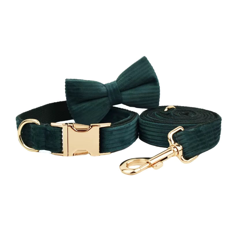 Personalized Dark Green Corduroy Classic Set