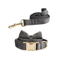 Personalized Dark Grey Velvet Classic Set