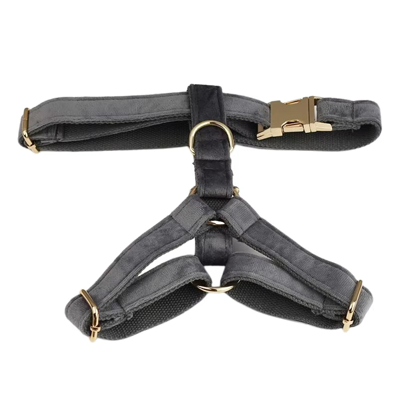 Personalized Dark Grey Velvet Classic Set