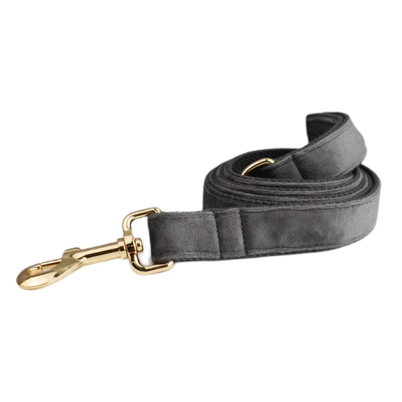 Personalized Dark Grey Velvet Classic Set