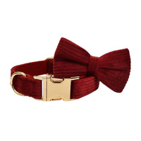 Personalized Dark Red Corduroy Classic Set