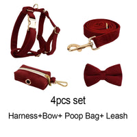 Personalized Dark Red Corduroy Classic Set