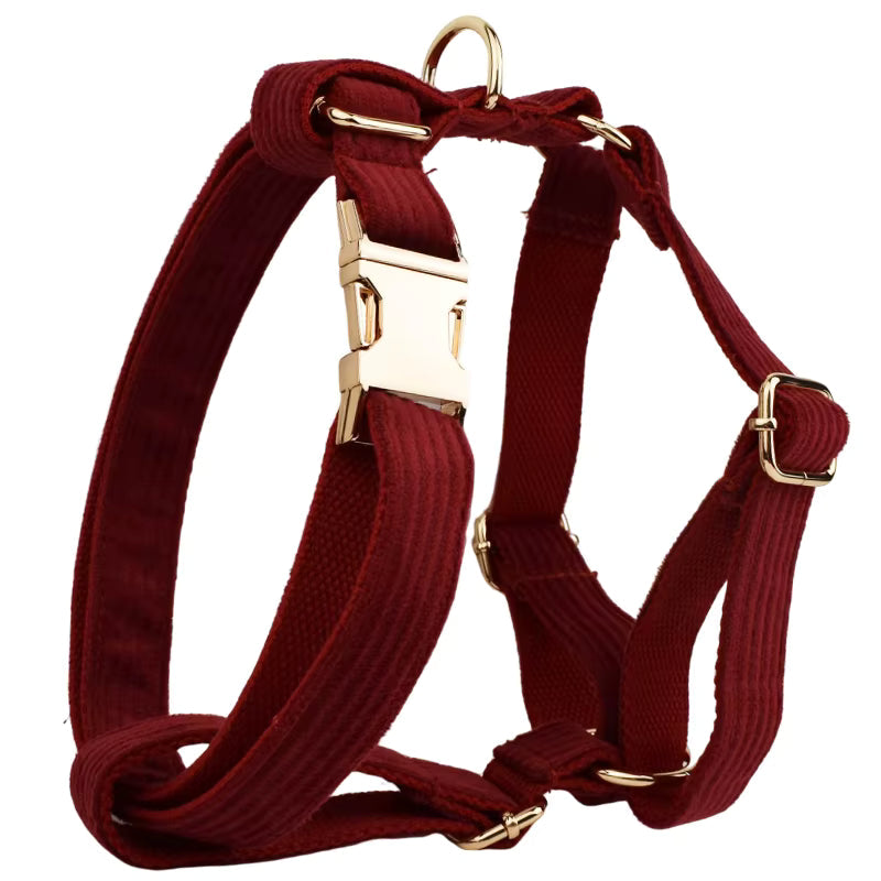 Personalized Dark Red Corduroy Classic Set
