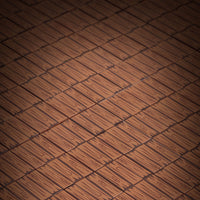 Hardwood Minifig Flooring (Rough, Dark) 2x2 Tile made using LEGO part
