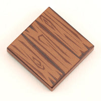 Dark Hardwood Tile Part Pack (20 Tiles) made with LEGO parts - B3 Customs