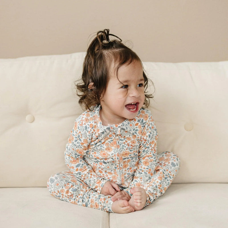 Darling Ditsy Bamboo Zippy Romper - BIG FRENCHIES