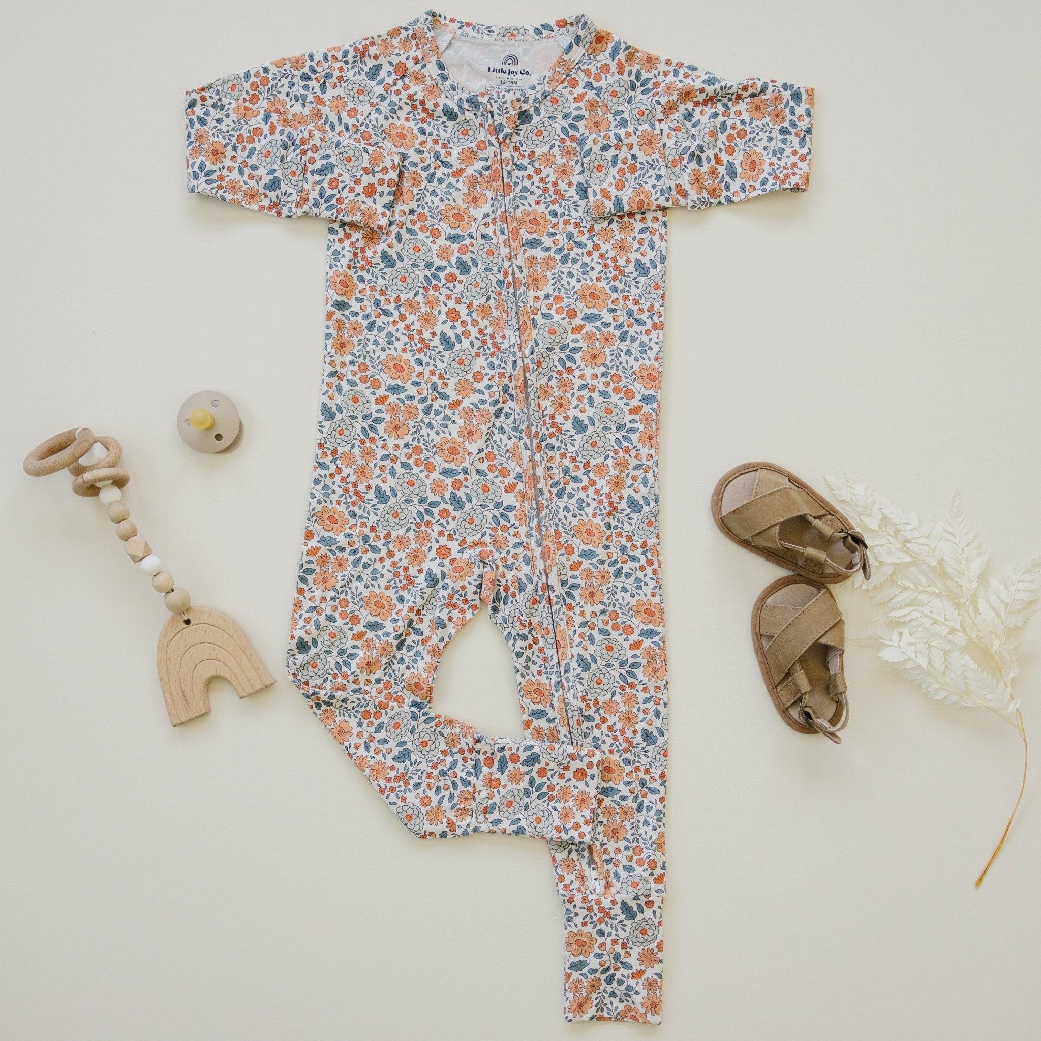 Darling Ditsy Bamboo Zippy Romper - BIG FRENCHIES