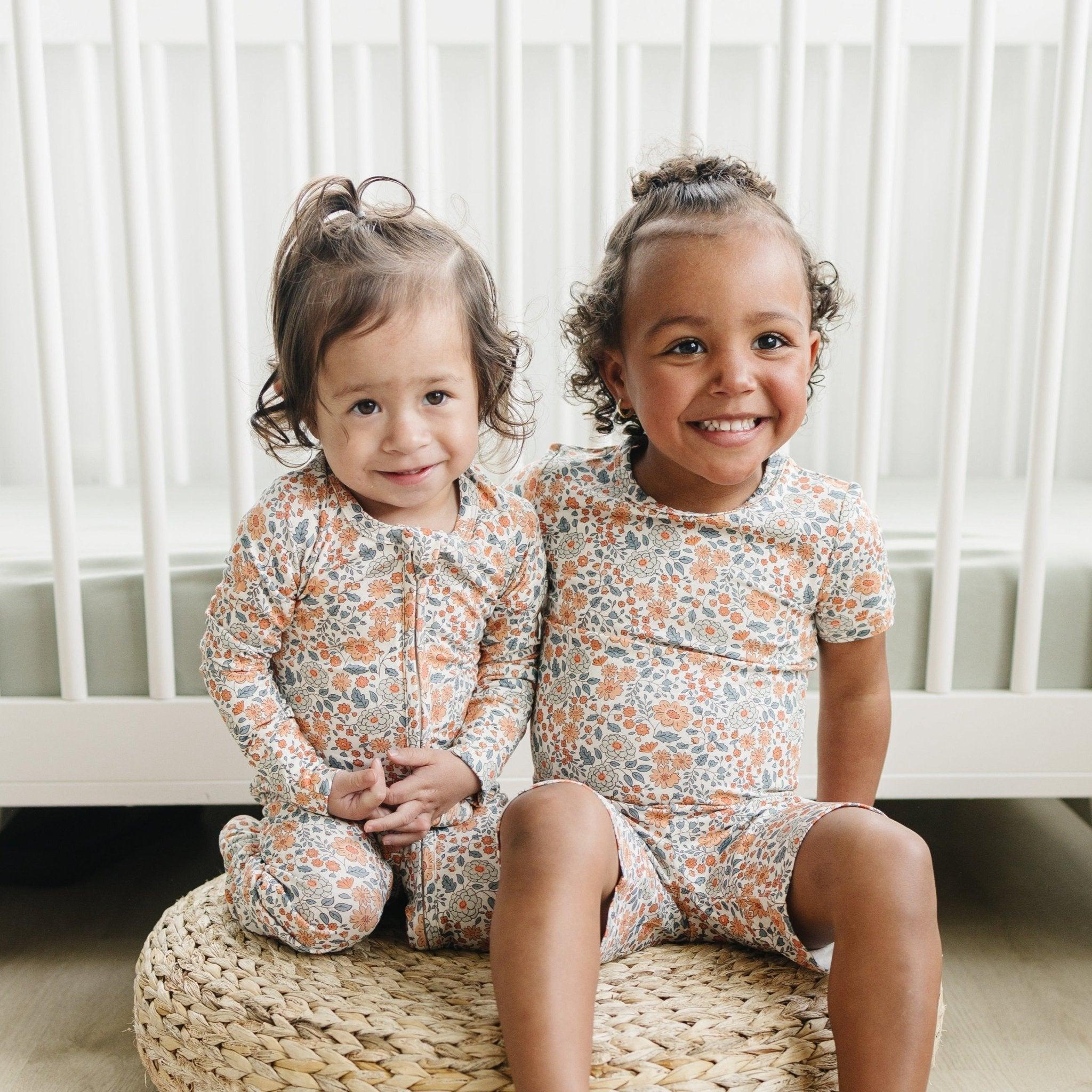 Darling Ditsy Bamboo Zippy Romper - BIG FRENCHIES