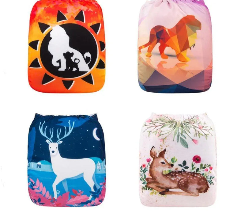 Most Popular Digital Position Baby Cloth Diaper with Microfiber Insert In Modern Printed Design For Baby Boys and Baby Girls KIds - BIG FRENCHIES