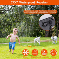 1Set Dog Fence System Pet Containment System With One Hundred Adjustable Levels IPX7 Waterproof Rechargeable Receiver Un