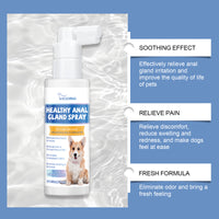 Healthy Gland Spray For Dogs, Dog Gland Care Spray For Infection Prevention, Reduce Itching Swelling & Bad Odor, Pet Gla