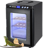 Black Reptile Incubator 25L Scientific Lab Incubator Digital Incubator Cooling And Heating 5-42°C Reptile Egg Incubator 