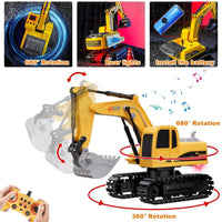 Remote Control Excavator Construction Vehicle Set Educational Construction Toy For Children