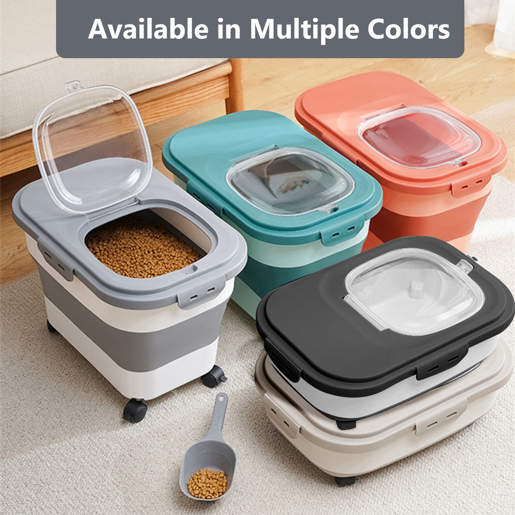 Best 20 Lb Pet Food Containers with Wheels and Lids - BIG FRENCHIES
