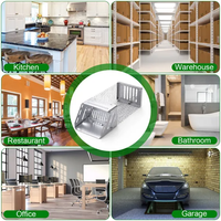 Automatic Continuous Rat Trap Single Door Mouse Cage Humane Live Animal Trap Cage Indoor Outdoor For Small Rodents Mice 