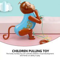 MEACAOFG Fun Creative Fun Monkey Climbing Rope Climbing Tree Small Toys Children Baby Pulling Rope Up Tree Will Climb Rope Line Monkey