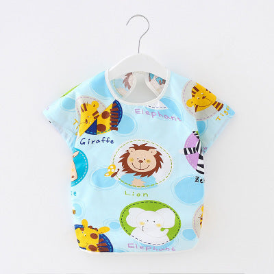 Baby Dinner Coverall Bib Spring And Autumn Long Sleeve Apron