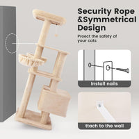 Gardner Pets Large Cat Tree For Medium To Large Cats, Heavy-Duty Cat Tower With Scratch Post And Washable Top Perch. Sel