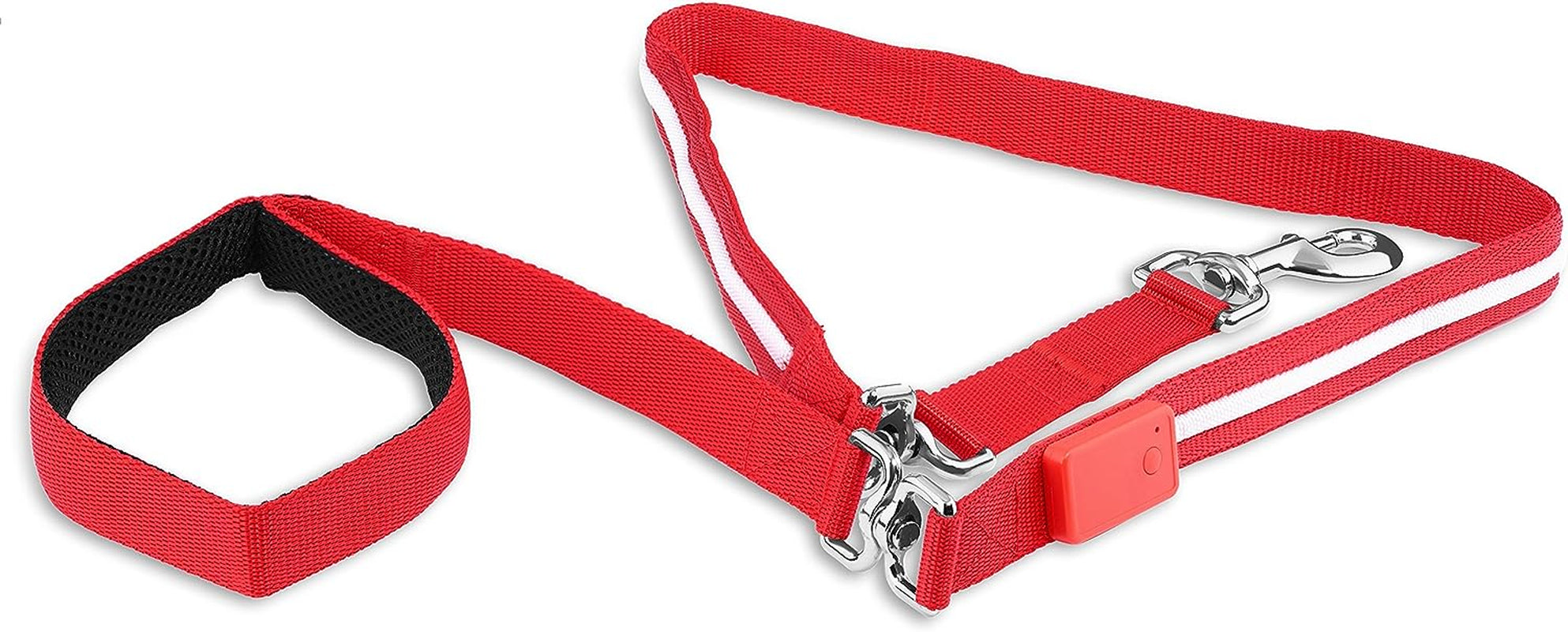 LED Dog Leash - USB Rechargeable Light, 6 Ft, Waterproof - BIG FRENCHIES