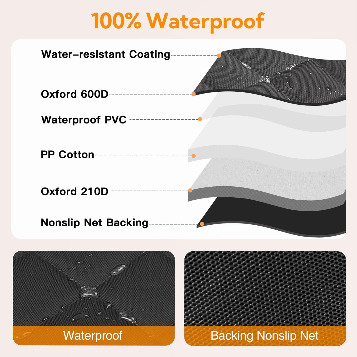 Waterproof Dog Cover for Back seat - BIG FRENCHIES