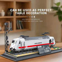 Steam Train Building Block Static Model Puzzle Assembly Toy