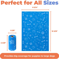 Best Pet Supplies Dog Bags For Waste Refuse Cleanup Replacements For Outdoor Puppy Walking And Travel Leak Proof And Tea