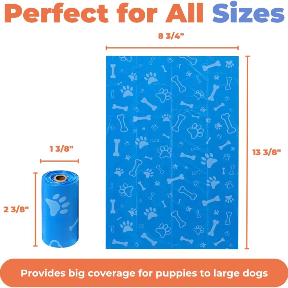 Best Pet Supplies Dog Bags For Waste Refuse Cleanup Replacements For Outdoor Puppy Walking And Travel Leak Proof And Tea