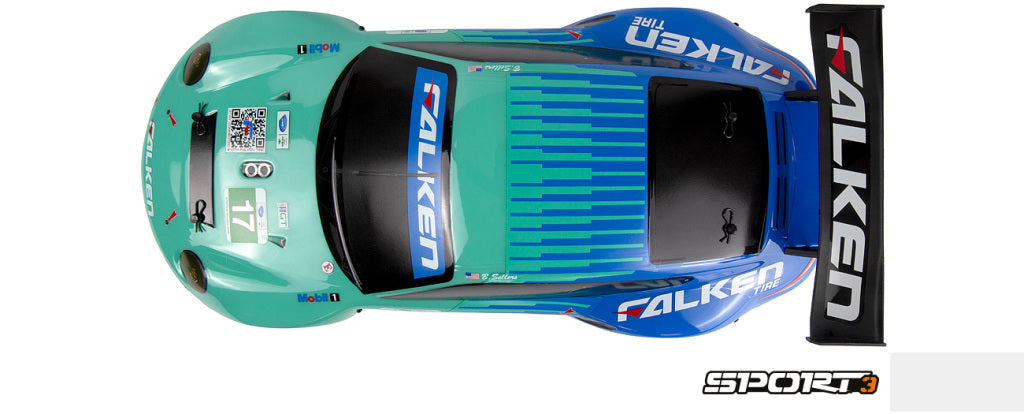HPI Racing 1/10 Electric Sport 3 Porsche 911 GT3 RSR Falken RTR (160780)