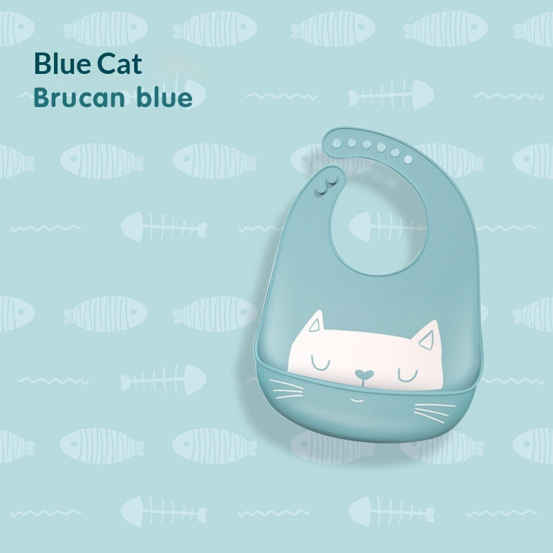 Baby Waterproof And Stain-resistant Food-grade Silicone Bib