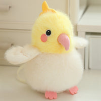 Cartoon Parrot Plush Toy Pendant For Girls Bags And Keychains