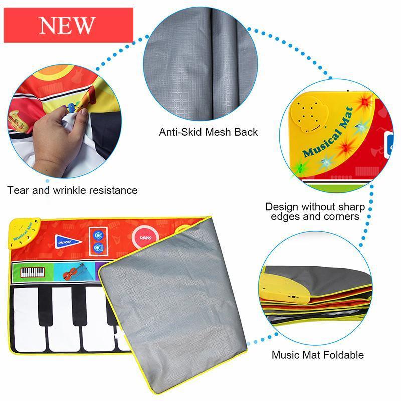 Children Musical Toys Crawling Piano Carpet Educational Toy Kids Baby Touch Play Game Mats Gift For Kids - BIG FRENCHIES