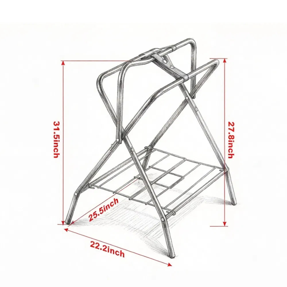 Folding Saddle Rack with Foldable for Garage
