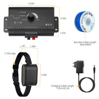 1Set Electric Dog Fence System Pet Tone Shock Boundary Containment Water Resistant Collar Receiver For Small Medium Larg