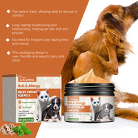 Pet Itch & Allergy Relief Cream, Soothing Skin For Dogs & Cats, Natural Herbal Extracts For Itch, Bites & Irritated Skin