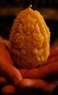 Decorative Egg Beeswax Candle - BIG FRENCHIES
