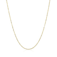 14k Yellow Gold Singapore Chain 0.8mm