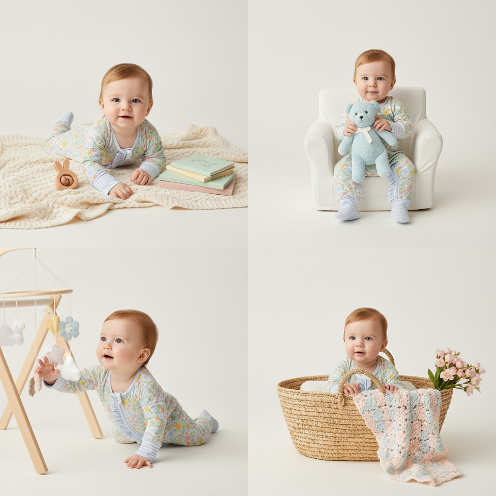 Bamboo blossom ruffle zippie - BIG FRENCHIES