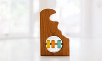 Delaware State Wooden Baby Rattle™ - BIG FRENCHIES