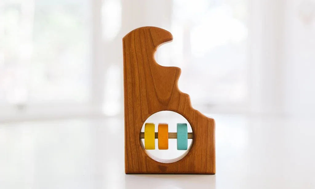 Delaware State Wooden Baby Rattle™ - BIG FRENCHIES