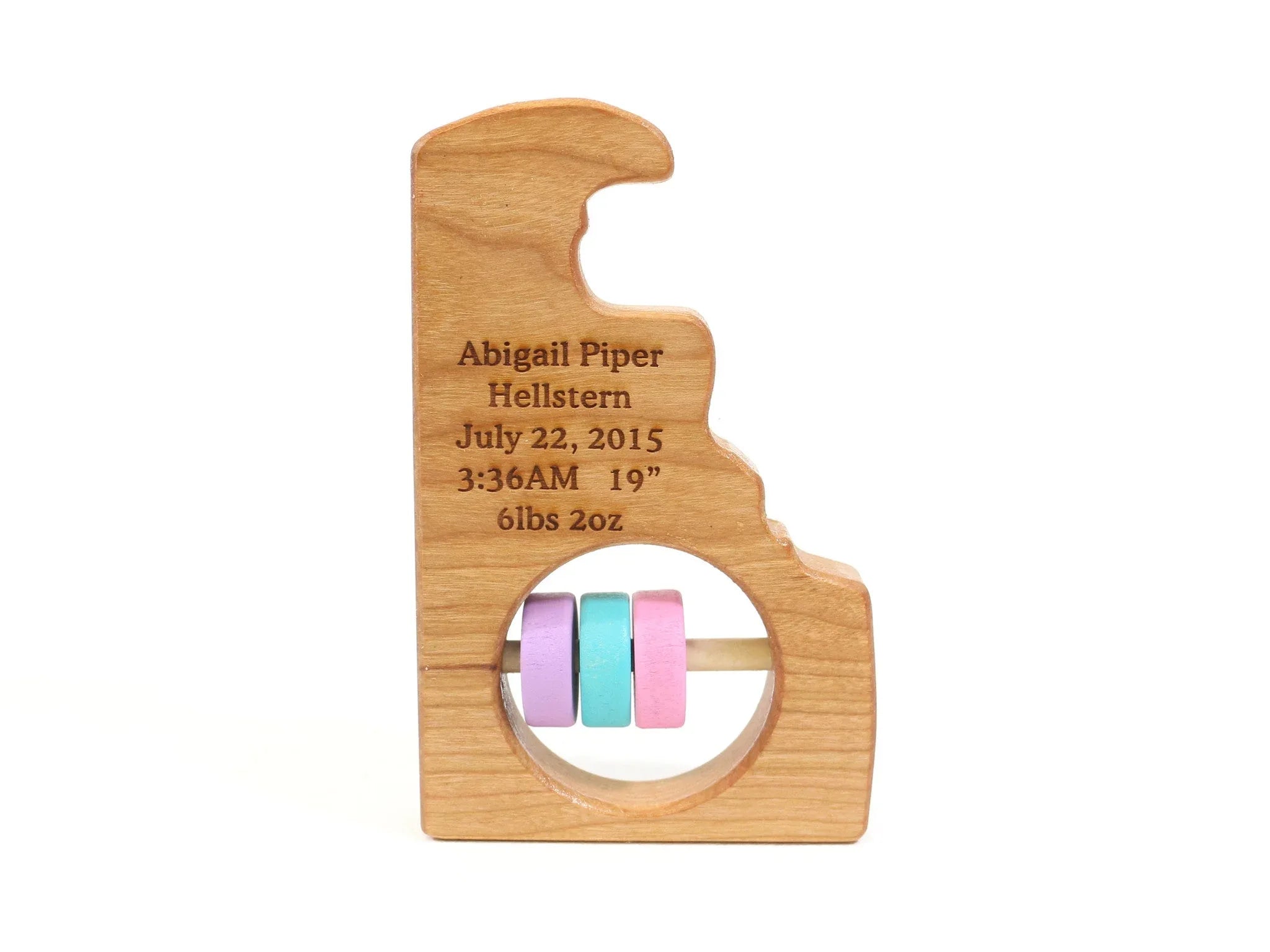 Delaware State Wooden Baby Rattle™ - BIG FRENCHIES