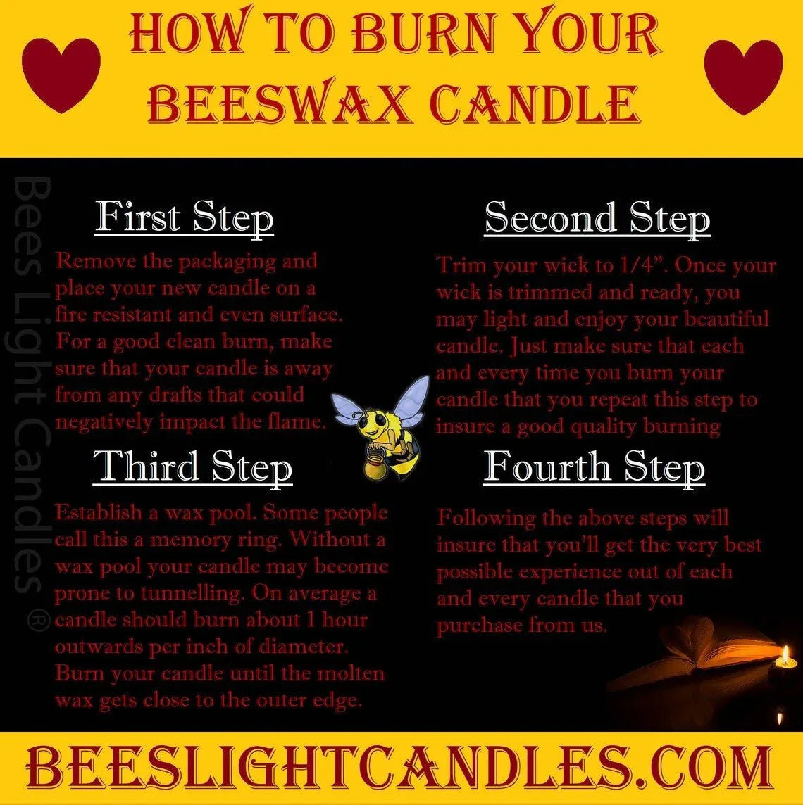 Delicate Floral Beeswax Pillar Candle - BIG FRENCHIES
