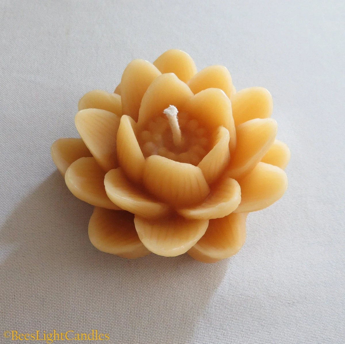 Delicate Lotus Flower Beeswax Candle - BIG FRENCHIES