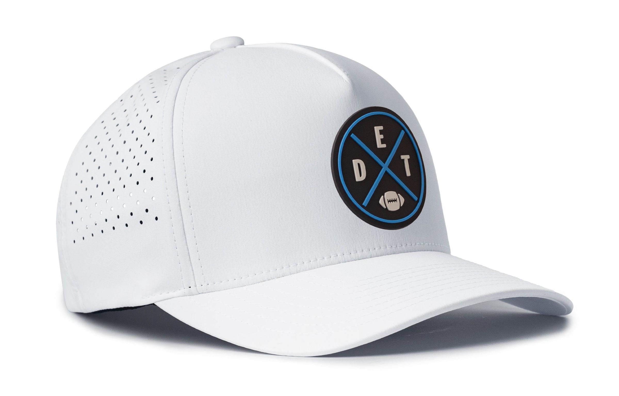 Detroit Football Performance 5-Panel Hat  |  Black DET X Flexfit Snapback
