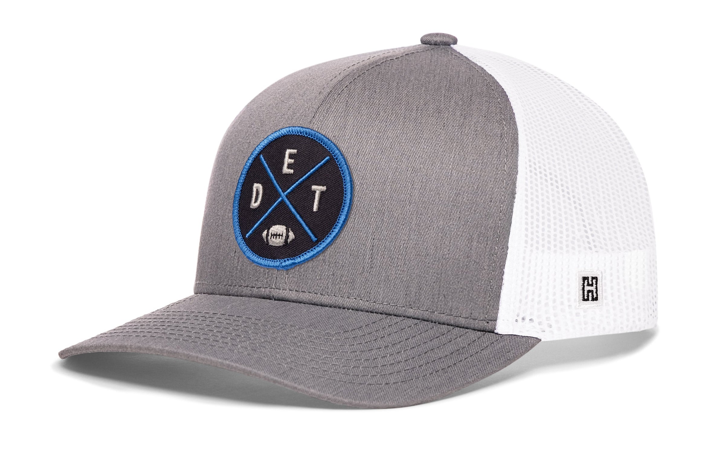 Detroit Football Trucker Hat  |  Black DET X Snapback