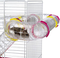 Laura Small Hamster Cage | Fun & Interactive Cage Measures 18.11L X 11.61W X 14.8H & Includes All Accessories - BIG FRENCHIES