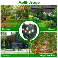 5Setting Outdoor Ultrasonic Deterrent Unit, Solar and Micro USB Dual Charging, PIR Motion Detection, IP44 ABS Constructi