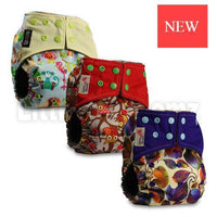 Modern Luxury Printed Washable Real Cloth Pocket Nappy,3 nappies/diapers Set For Girls and Boys Baby In Elegant Style - BIG FRENCHIES