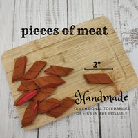 Felt pieces of meat, play food - BIG FRENCHIES