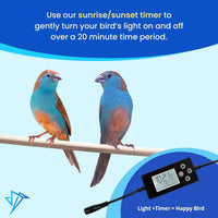 Illuminate Your Bird's World with the Happybird Full Spectrum LED Light - Safe, Easy-to-Install, and Perfect for Soft Bill Birds - BIG FRENCHIES